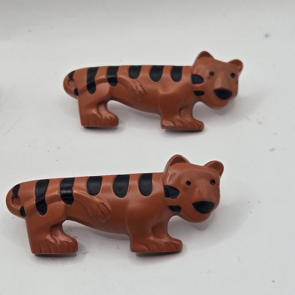 Orange Tiger Safari Drawer Pulls Child Handles Kids Room 2005 KBC Lot Of Five 5 - Picture 6 of 14